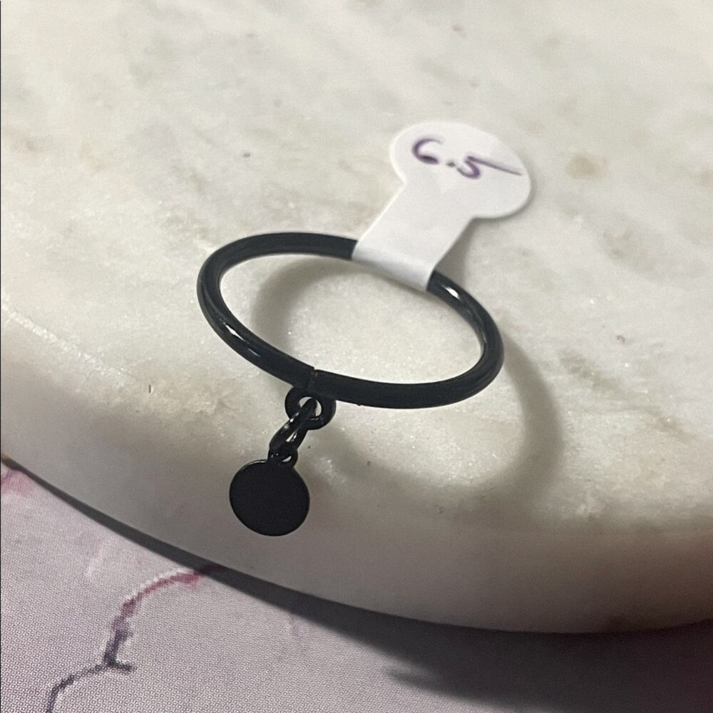 fashion ring gothic black 6.5